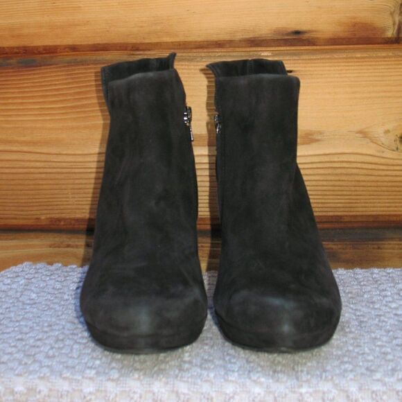 Paul Green Womens 8.5 Black Ankle Platform Booties - Picture 3 of 8
